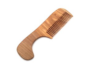 Comb with olive wood handle