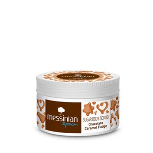 Schokoladen- und Karamell -Fudge -Zuckerkörperpeeling Messinian Spa