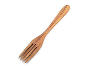 Serviergabel mit 4 Zacken flach 30 cm aus Olivenholz (Kopie)