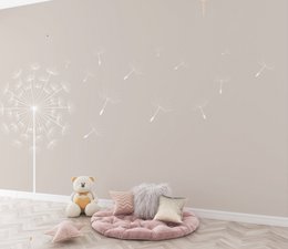 Wallpaper children's room Dandelion Beige