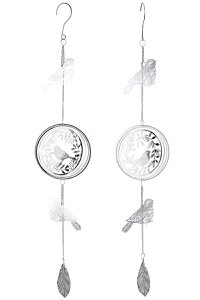 Edelsta slinger "vogels" zilver VE 4 so