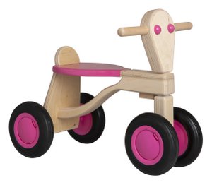 Van Dijk Toys Berken Houten Balance Bike von 1 Jahr - Pink