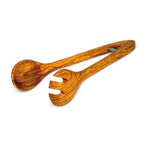 Salade tang gemaakt van hout, saladeservers 25cm
