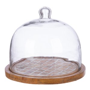 Käseglocke Taverno 2fach sort., H.18 cm