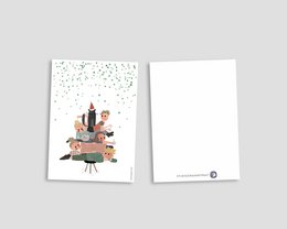 Postkarte - Serie 'Weihnachten'- 'Stammbaum'