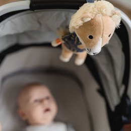 Boîte à musique jouable librement Eddie le lion – sac en tissu