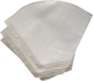 Herbruikbare koffiefilters van biokatoen - maat 4