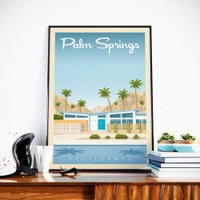 Palm Springs Vintage Poster | Poster City Palm Springs California United States