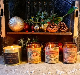 Weihnachtsbaum Vintage vegane Kerze