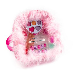 Children's Makeup Set with Transparent Backpack
