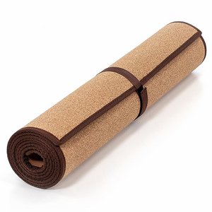 rolling wood cork mat