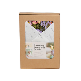 Geschenkdoos - Gedroogde Bloemen in Brievenbus - Roze
