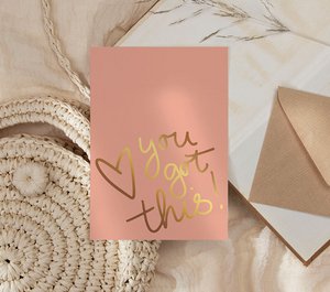 Map | With gold foil | You got this