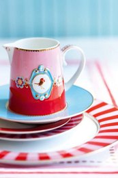 Plate Love Birds Red 17cm