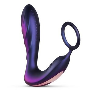 Hueman - Black Hole Anal Vibrator With Cock Ring