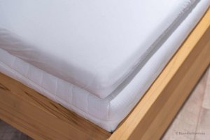 Weißes Bambus-Spannbettlaken für Premium-Matratzenauflage – 400TC Tanboocel – 100 % Bambus – Coco White