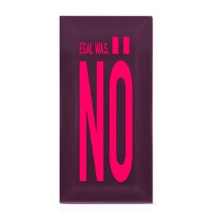 Metro Tile "Wat er ook gebeurt. Nee" Berry/Neon Pink