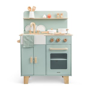 Wooden Toy Children's Kitchen Mint Green