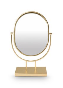 Mirror Oval on Stand Gold  20.3x31.1x8.5cm