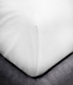 Perkal-Spannbetttuch Optical White