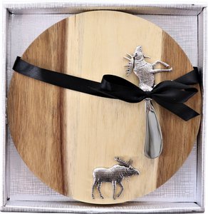 BRETT MIT MESSER ELCH 2 TEILIGES SET (HOFF1368)