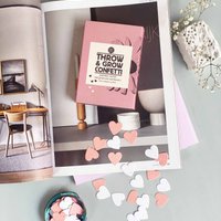 Throw and Grow confetti - let love grow