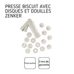 Pressa per biscotti e 6 punte e 10 dischi modello Zenker Smart Pastry