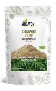 CHANVRE EN POUDRE - 200G - COMPLÉMENT ALIMENTAIRE