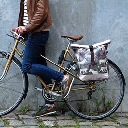 Kombination af cykelpose / rygsækbagageholder - dyr