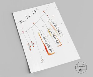 Birth card | I am here! Two little hands, two little feet and a beloved little heart