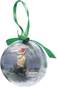 Weihnachtskugel, Weiße Weihnachten, Rein Pol