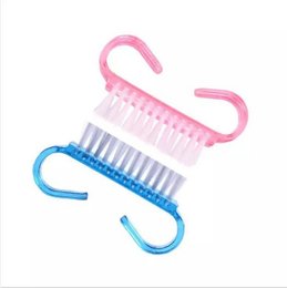 Mini brushes, individually, in various colors including blue, purple, green, transparent, and pink. Ideal for manicure sets.