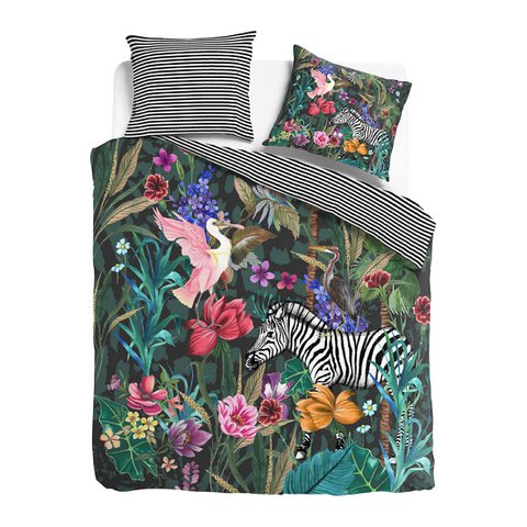 Melli Mello Jungle Fever Dekbedovertrek | Tropisch Botanisch | Katoensatijn