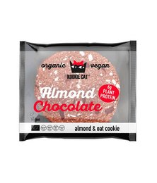 Organic, vegan almond chocolate cookie with a rich, dark chocolate flavor. Made with high-quality ingredients and no artificial additives.