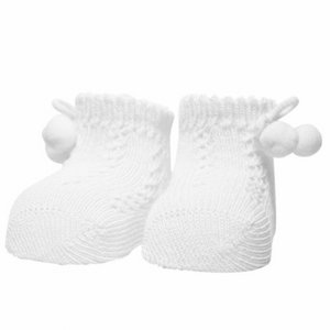 iN Control 1er-Pack JACQUARD-Neugeborenensocken mit Pompons