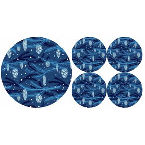 Kegel-Set Platzteller+Untersetzer aus Filz Bertoni