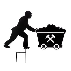 Tuingplug -overlevering; Man Bergmann Schwarz H. 45 cm, ve 4