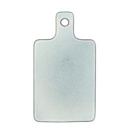 Light gray rectangular cutting board made of durable material.