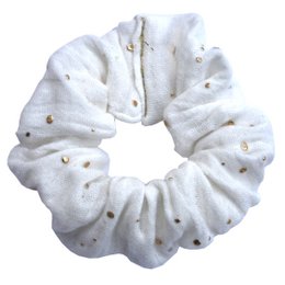 Scrunchie med en knivspids guld