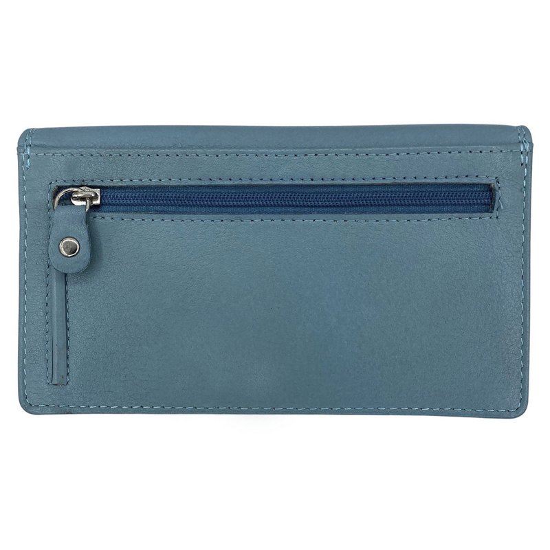 Cartera Mujer Piel Vaqueta - RFID Antideslizante - Cartera Mujer Ideal