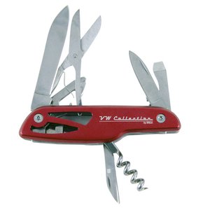 Volkswagen VW T1 Bus Zakmes in Geschenkblik - Rood