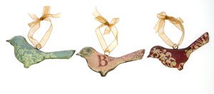 Vogeltje hangend metaal, 3ass.