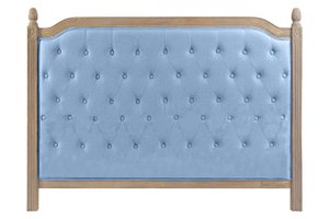 CABECERO CAMA POLIESTER RUBBERHOUT 160X6X120 AZUL MB188049