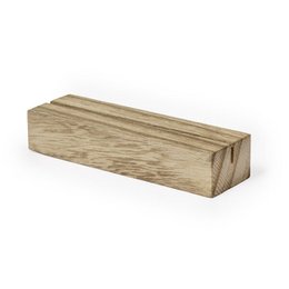 Wooden A6 card holder made of natural oak wood with a simple, minimalist design. Suitable for displaying and storing small cards, photos, or notes.
