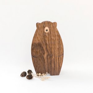 Houten Plank "Bruine Beer"