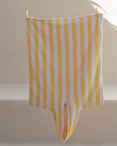 Badeponcho für Kinder, Gelb