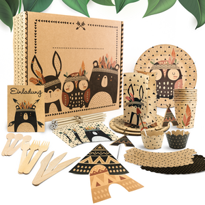 Feestset voor kinderen | 112-delige Komplettset voor 8