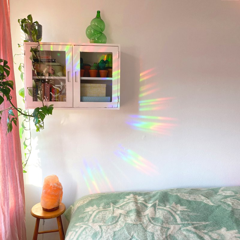Crystal Rainbowmaker vinduesmærkat / kort - Ametyst