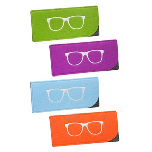 Brillenetui glasses 4-sort. light blue; light green; purple; Orange, Ve 20
