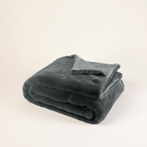 BIANCA schaduwgrijze plaid